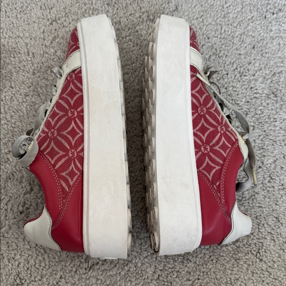 Michael Kors Romey Logo Jacquard Platform Sneaker, Rose Color - Size 6.5 - Picture 6 of 8